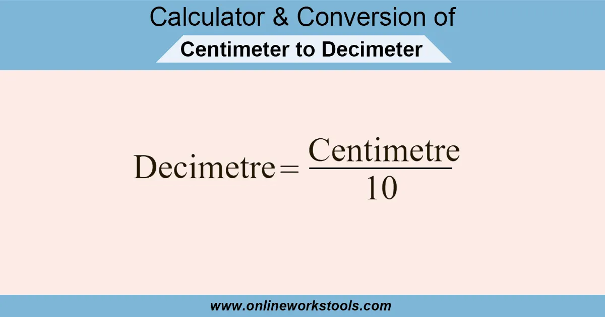Cm to Decimeter