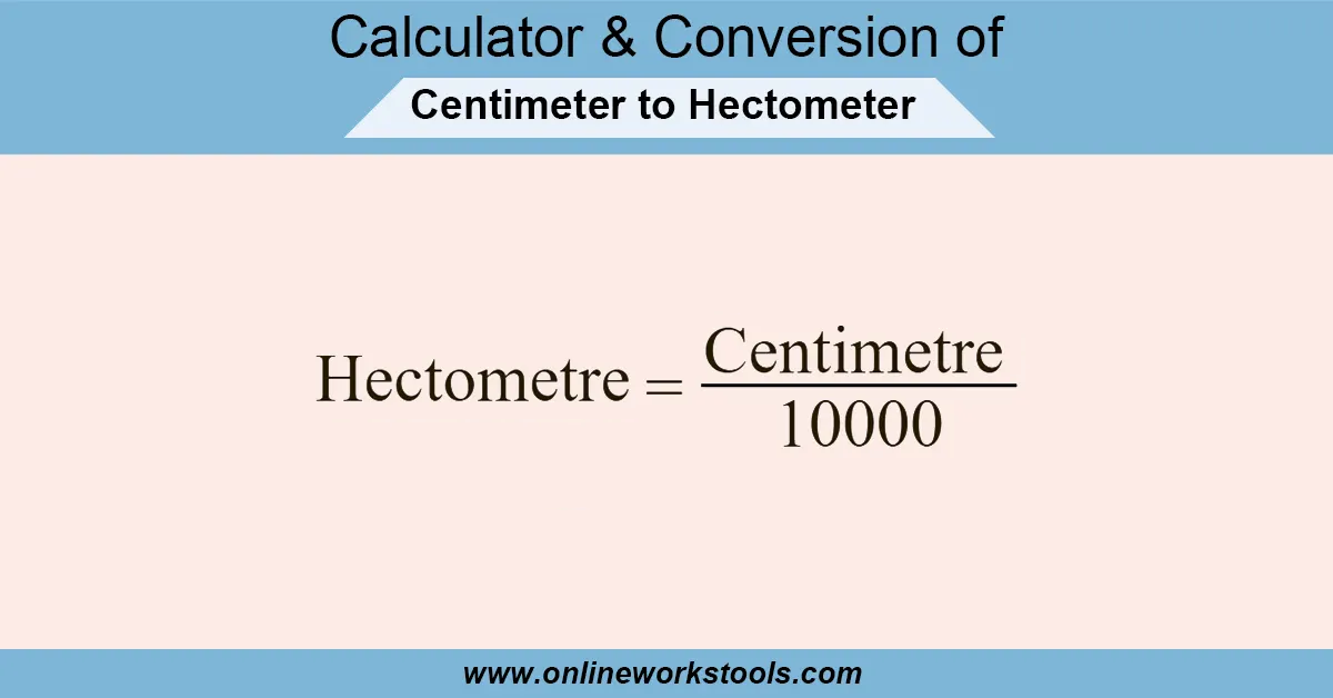 cm to hectometer Calculator