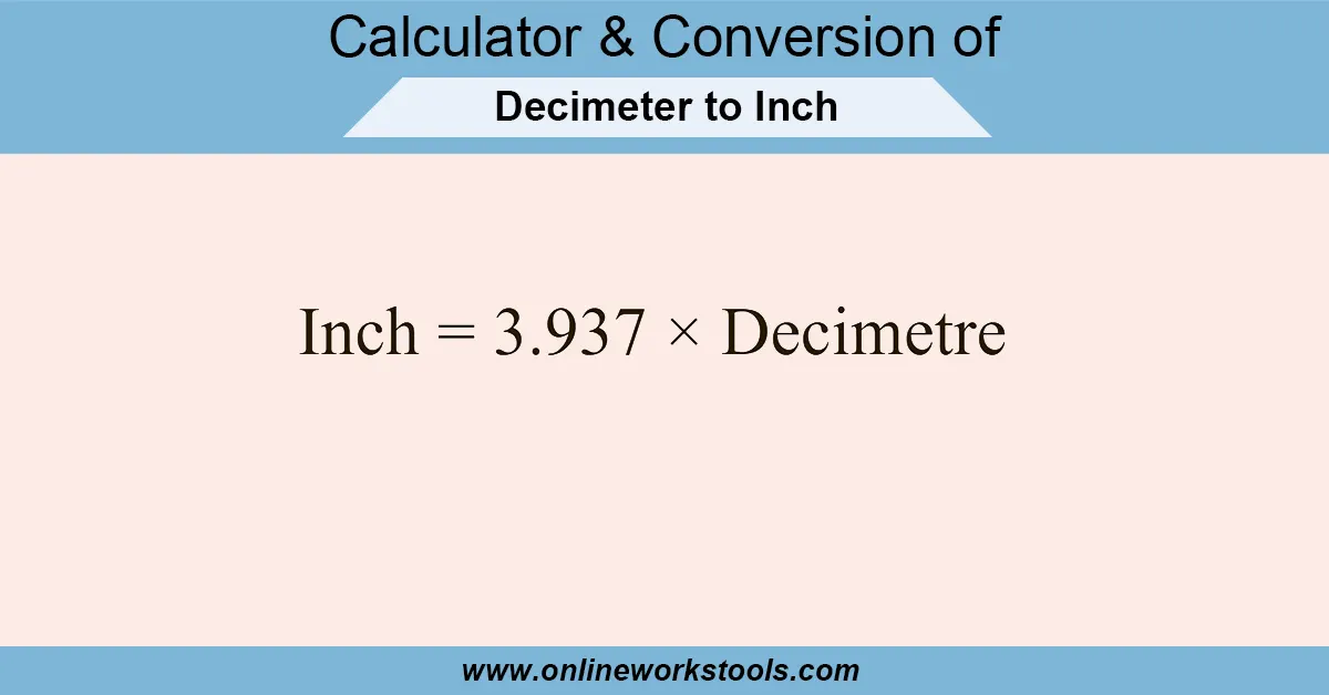 Decameter to Inch Calculator