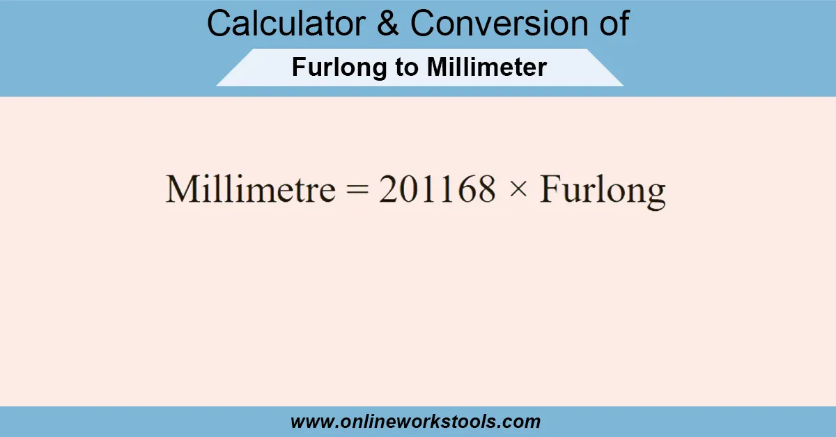 Furlong to Millimeter Calculator