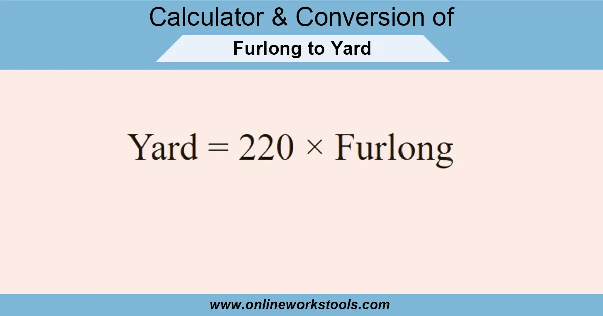 Furlong to Yard Calculator