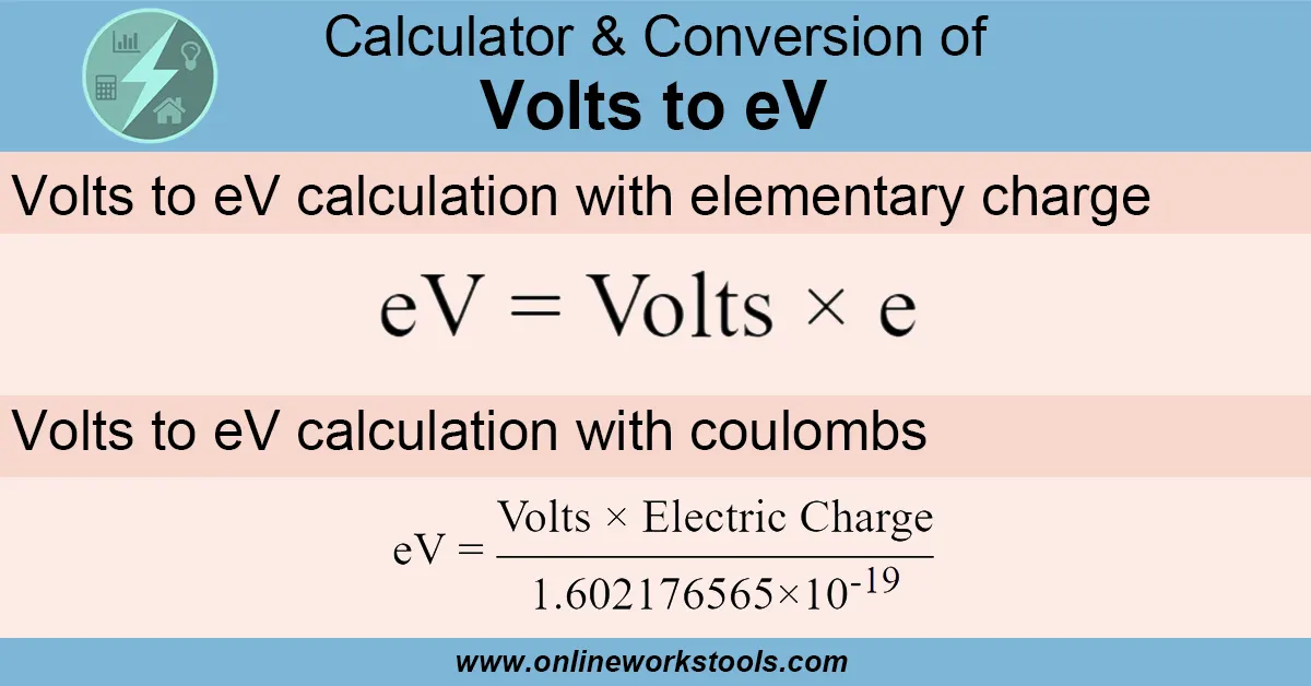 Volts to eV Calculator